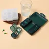 Organizador de Pílulas Portátil com 7 Compartimentos Caixa de Remédios Selada Dia da Semana Manhã Tarde Noite Estojo de Pílulas para Viagem Dispensador de Pílulas