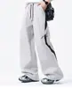 Pantalones de Carga Paracaidista Bloque de Color para Exteriores para Hombre Verano Nuevo Estilo Americano Diseño Holgado Pierna Recta Deportivos Casuales Pantalones Largos