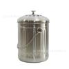 Desodorante de cozinha lixeira para lixo de cozinha com algodão filtrante aço inoxidável espessado balde de metal para fertilizante lixeira para lixo de cozinha