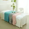 Toalha de salão de beleza conjunto de três peças toalha de banho fronha lençol capa de cama pano para cuidados com a pele touca para a cabeça absorvente logotipo