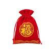 Bolsa de franela con lunares, bolsa para joyas, bolsa de la suerte de Año Nuevo, bolsa de regalo de Año Nuevo Baifu, bolsa con cordón, sobre rojo, bolsa de brocado con palabra de la suerte