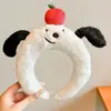 Tiara fofa de pelúcia com orelhas de urso e laço para mulheres, novo estilo 2026, projetada especificamente para lavar o rosto e aplicar máscaras faciais