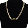 Joias de aço inoxidável aço titânio Corrente de clavícula Double D colar de ouro atacado homens e mulheres casais pulseira de nicho pulseira