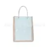 Bolsa de mão de papel kraft cinza da moda bolsa sacola de papel kraft bolsa simples de papel kraft à prova d'água ecológica