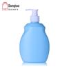 Gel de banho infantil de 500 ml Frasco de loção corporal Frasco de xampu Detergente para a roupa Split HDPE frasco plano frasco de plástico