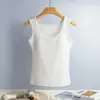 Camisola Deportiva en Forma de I para Mujer con Almohadillas en el Pecho, Nuevo Estilo de Una Copa, Top Básico Adelgazante para Usar por Encima o por Debajo