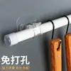 Gancho para Varão de Cortina Gancho de Fixação Telescópico Suporte de Gancho para Varão de Cortina Chuveiro Toalha Pendurar Gancho de Varão Suporte