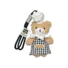 Nuevo Uniforme de Chef Oso Peluche Muñeco Llavero Lindo y Lindo Muñeco Colgante de Bolsa Producto Terminado Creativo Colgante