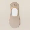 Calcetines de verano finos transpirables de malla hueca para mujer, antideslizantes, talón antideslizante, calcetines de color liso para niñas, primavera y verano