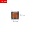 Taza de Vela de Boca Ancha Colorida del Fabricante Frasco de Vidrio para Velas de Aromaterapia Botella Vacía Portavelas de Vidrio Marrón con Tapa Adornos Decorativos