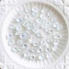 Nuevo K9 cristal blanco Aurora moca taladro de uñas vidrio estallado corazón torcido mariposa grande diy diy accesorios