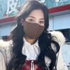 Máscara transpirable gruesa tridimensional 3D, máscara de doble capa tejida con forro polar, de invierno para mujer, ajustable, a prueba de viento, para montar a caballo en frío y cálido
