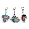 Llavero acrílico de personaje de One Piece, Luffy, Sauron, Sauron, colgante pequeño transparente, en stock, al por mayor