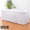 Toalha de Mesa Elástica de Fornecimento Especial 6 Casamento Banquete 6 PÉS Saia Sol Saia de Mesa Retangular com Saia Festa Toalha de Mesa à Prova de Manchas