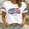 Camiseta Deportiva Casual de Manga Corta con Cuello Redondo y Estampado Digital 3D para Mujer, Talla Europea, Transfronteriza, Temu