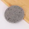 Esponja Facial Limpiadora de Pulpa de Madera y Algodón, Esponja Limpiadora Gruesa Redonda Natural de Algodón Húmedo, Esponja Facial de Limpieza de Belleza