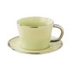 Juego de Taza y Platillo de Cerámica para Café, Taza de Desayuno de Gran Capacidad, Taza de Desayuno Estilo Ins, Taza de Té, Taza y Platillo de Desayuno en Relieve