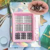 Pestañas postizas transfronterizas de Amazon, europeas, americanas, asiáticas, mestizas, dulces y geniales, doble estilo, segmentadas, fáciles para principiantes, más vendidas, DIY