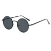 Gafas de sol redondas retro metálicas de montura pequeña, personalizadas con estrella Hip Hop, para padrino, hombres y mujeres, fotografía callejera, espejo de príncipe
