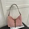 Bolsa Quadrada Pequena Portátil Estilo Doce Atacado Bolsa Feminina Inverno 2025 Novo Estilo Luxo Acessível Bolsa de Ombro Colorida Contrastante Bolsa de Axila de Alta Qualidade
