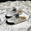 Mules Loafer Casuais de Couro Genuíno Solado Macio Slip-on Pessoa Preguiçosa Solado Grosso Fundo Plano Prata Agande Tênis de Treino para Mulheres