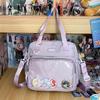 Nova Bolsa Transversal de Ombro de Aparência Sofisticada Bolsa para Dor Bolsa Grande Capacidade Bolsa de Papelaria Bolsa para Aulas de Reforço para Alunos do Ensino Fundamental e Médio