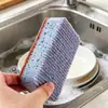 Esponja Engrosada de Alta Densidad, Esponja de Cocina Colorida, Cepillo para Sartenes Antiadherentes, Paño Doble Cara para Lavar Platos de Cocina, Estropajo