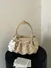 Bolsa de ombro transfronteiriça com poá e laço para mulheres, nova bolsa tote da moda 2026, bolsa de axila casual de alta qualidade para o dia a dia