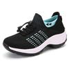 Nuevos zapatos transpirables de tejido elástico de talla grande transfronterizo, calcetines ligeros de moda a la moda, zapatos deportivos para mujer