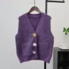 2025 Novo Outono e Inverno Design de Flor Estereoscópica com Lantejoulas Colete de Tricô Sem Mangas Camisola em Camadas Colete Jaqueta para Mulheres