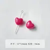 Dulce Genial BarbieGugubi Mengli Serie Rosa Negra Bolígrafo Corazón Flor Acrílico Hecho a Mano DIY Accesorios Materiales