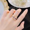 Anillo de diamantes Fanta con esmalte retro francés y ágata de alta calidad, peridoto, elegante anillo de esmeralda estilo Hong Kong para mujer.