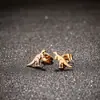 Yiwu Joias Aço Inoxidável Vazado Personalizado Fofo Animal de Estimação Cachorro Gato Dinossauro Brincos Femininos Acessórios Versáteis em Estoque