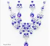 Juego de Joyería para Mujer Pendientes Joyería Chapada en Oro Rojo/Azul/Morado Adecuado para Fiesta Boda