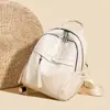 Bolsa de Ombro Dupla Simples Transfronteiriça Feminina 2026 Nova Mochila de Viagem de Couro Macio PU para Senhoras Versátil Casual para o Dia a Dia