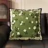Almofada Verde Estilo Medieval Almofada Dupla Face Almofada Macia para Sofá Estilo Retrô Almofada Suave para Cabeceira com Enchimento Almofada para Encosto de Carro