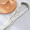 Bolsa de Malha para Copo de Água Estilo Ins Portátil Bolsa de Rede para Armazenamento de Garrafa Térmica para Água Cobertura para Copo de Chá com Leite Café Cobertura para Copo de Viagem