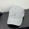 Gorra de Béisbol para Mujer Estilo Coreano Streetwear Simple Letra Pequeña Ala Ancha Bordado Estilo Desgastado Algodón Lavado Visera Curva Sombrero para Hombre