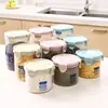 Tarro de plástico transparente sellado, tarro de comida, caja de almacenamiento de granos de cocina, tarro de almacenamiento al por mayor