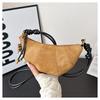 Bolsa de Bolinho com Design de Nicho da Moda 2026 Nova Textura Fosca Retrô Bolsa Transversal Bolsa de Ombro Feminina Bolsa Croissant