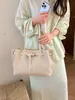 Bolso de Hombro para Mujer con Textura Tejida, Acabado de Alta Gama, Venta al por Mayor Transfronteriza, Gran Capacidad, Bolso de Mano para Viajes Diarios, Bolso de Hombro para Mujer