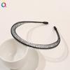 Diadema Básica de Metal Simple para Lavado de Cara, Pasador de Pelo Sin Costuras a Presión en la Parte Posterior de la Cabeza, Diadema, Accesorios para el Cabello al por Mayor