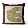 Cojines Decorativos para Sofá con un Estilo Vintage de Alta Gama, Cojines de Arte Melard, Fundas de Almohada para Cabecero con Ilustración Floral Retro, Venta al por Mayor
