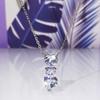 Conjunto de tres piezas de collar, pendientes y anillo con microincrustaciones de corazón y circonitas de amor, comercio electrónico transfronterizo de Cao Shi