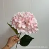 Hortensia Artificial Grande de una Sola Flor de 135 Piezas para Celebraciones de Bodas, Decoración del Hogar, Flores Falsas, Suministro Directo del Fabricante, Hortensia de Nieve