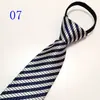 Venta al por mayor del fabricante Corbatas Rojas con Cremallera para Hombres y Mujeres, Vestimenta Formal de Negocios para Novio, Boda Estilo Coreano Corbata Rayada Perezosa Sin Corbata