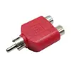 Enchufe de conversión de audio y video RCA revolución doble loto madre adaptador de audio RCA uno a dos color opcional