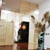 Cortina de Esterilla de Paja de Lana de Ramio Tejida a Mano para Decoración de Casa de Huéspedes, Cortina Divisoria Rústica, Cortina para Sala de Té, Cortina Semisombra Transmisora de Luz y Transpirable