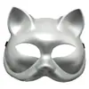 Máscara Estilo Gato Meio Rosto Tendência Nacional, Máscara Facial para Homens, Mulheres e Crianças, Adereços para Festa Dança Performance, Princesa Anna