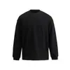 Sudadera Básica Redonda Simple de Otoño SANHOMME para Hombre, Camiseta Base Versátil Casual Holgada de Moda 61867